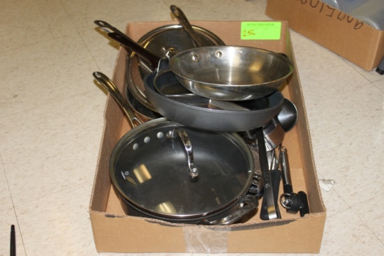 Miscellaneous pots and pans