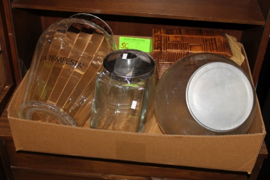 Miscellaneous serving jars, covered jars and other