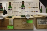 2008 Chateau Mouton Rothschild wine case with one bottle, Mouton Rothschild