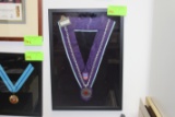 Framed medal with sash, Chaine des Rotissuers 1248-1950