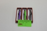 Laguiole French wine opener display with three wine openers, in box