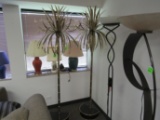 Pair of palm tree floor lamps, height 82