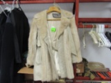 Woman's mink fur jacket, leather lined, from Marshall Field & Company