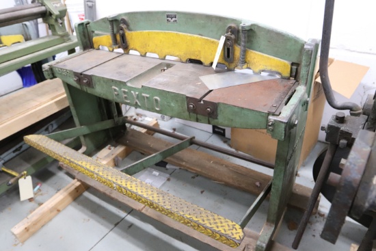 Peck Stow Wilcox sheet metal shear, 52½”, model 152-J, serial #11/59