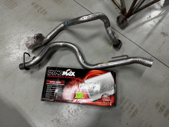 Dynomax Performance Exhaust and two Walker exhaust pipes