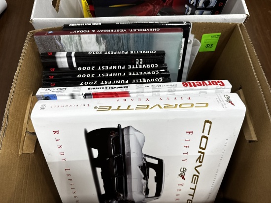 Corvette coffee table books and books