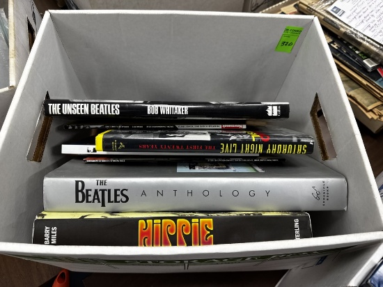 Coffee table books, The Beatles and Hippie by Sterling