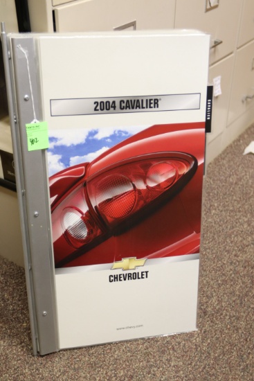 2004 Chevrolet Cavalier sales display book