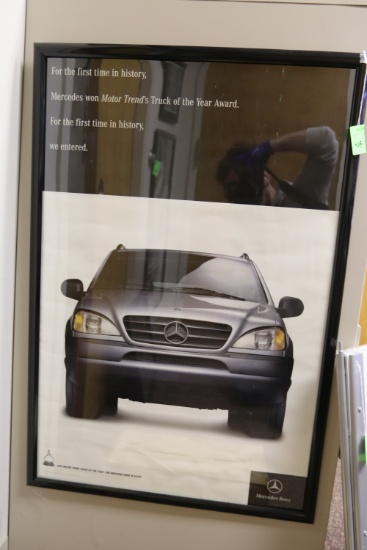 Mercedes framed M class poster