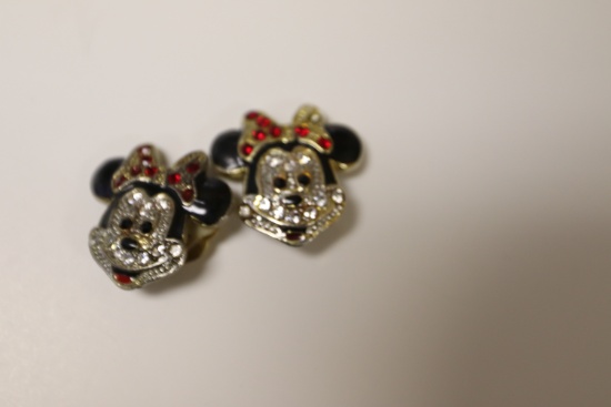 Vintage Minnie mouse ear rings