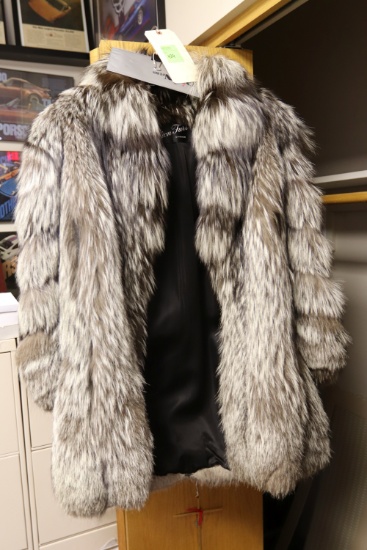 Dion Furs Ladies Silver fox fur coat, Style 167