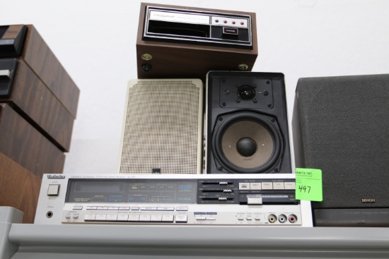 Technics TV FM/AM stereo receiver, model SA-360, with an electrophonic solid state 8-track cartri...