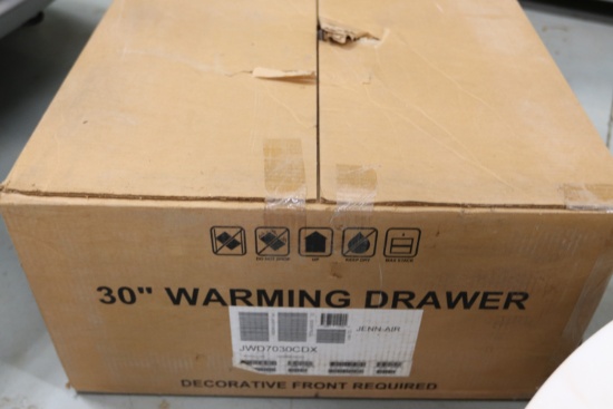 Jenn-Air 30" warming drawer, model JWD7030CDX, new in box
