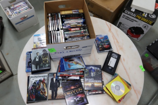 DVD and Blu-Ray movies