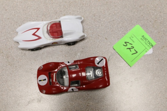 Speed Racer McDonald's toy and Brunn 1:43 scale diecast model car