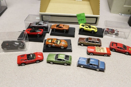 1:43 scale diecast model cars including Matchbox and Hot Wheels