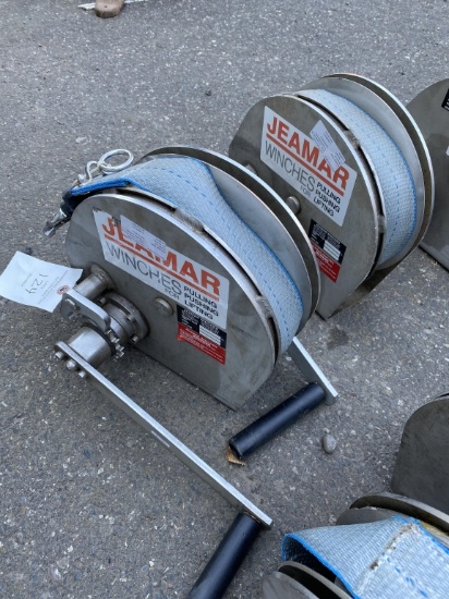 (2) Jenmar stainless steel 300lb winches