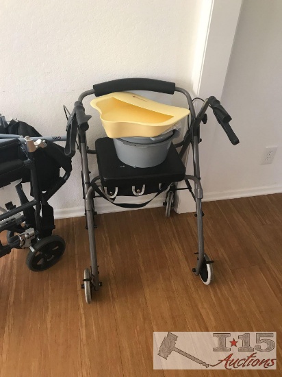 Wheel Chair, Walker and Portable Toilet