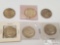 6 Silver Ben Franklin half dollars - 1948, 1949, 1961 three are 1963
