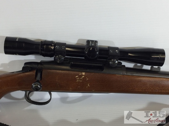 Remington .308 rifle with scope