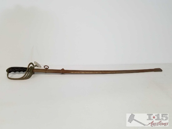 Vintage Spartan sword with sheath, 31" blade