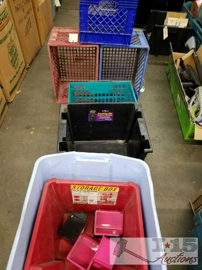 Milk crates, baskets, storage bins