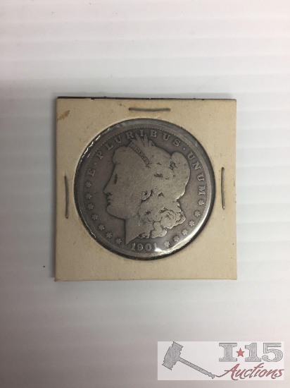 1901- O Morgan Silver Dollar