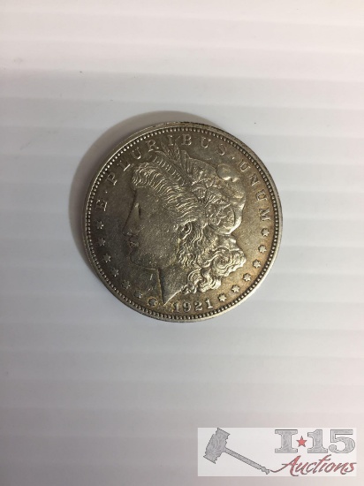 1921- D Morgan Silver Dollar