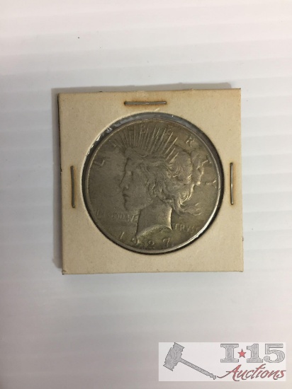 1927- D Peace Silver Dollar