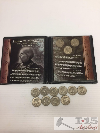 10 - 1979 Susan B. Anthony One Dollar Coins