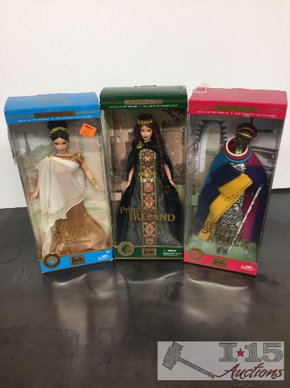 3 Princess of the World dolls
