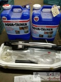 Reverse osmosis desalinization water purifier and two Reliance Aqua Tainer 7 gallon water tanks