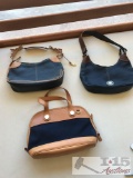 3 Authentic Dooney & Bourke Handbags