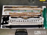 Assorted women's belts and scarf