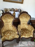 2 Victorian style chairs