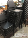 Black chairs with back