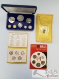 1975 Barbados Coin Proof Set, 20th Century Pope Coin Set, Israeli Coins Set