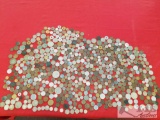 Huge lot of assorted vintage international coins