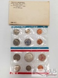 1968 US Mint Philadelphia and Denver coin set Penny Nickel Dime quarter half dollar