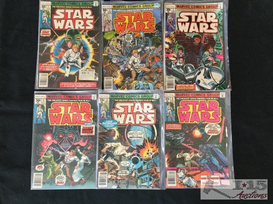 Marvel Star Wars Comic Books, Issues No. 1-6 Consecutive