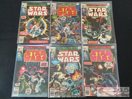 Marvel Star Wars Comic Books, Issues No. 1-6 Consecutive