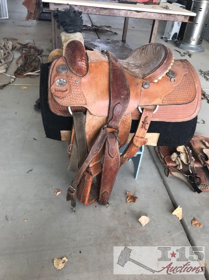 Mike Beers Crates Rope Saddle 15 1/2 seat