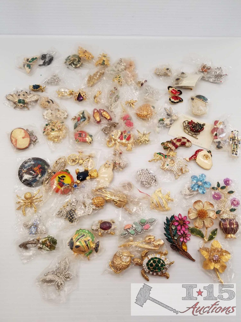 Brooch Collectors Dream - Santa, Turtles, Butterflies