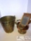 Brass and copper buckets