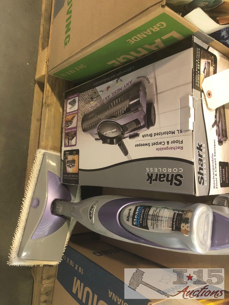 Lot Shark Cordless Floor And Carpet Sweeper Shark Steam