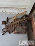 Antique Montag Furnace door and Tools