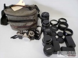 Nikon FM2/T Camera, Several Lenses and Case