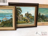 Three Marjorie Millen Framed Oil Paintings