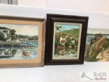 Three Marjorie Millen Framed Oil Paintings