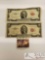 2 Dollar Bills, July 4,1776 Stamps